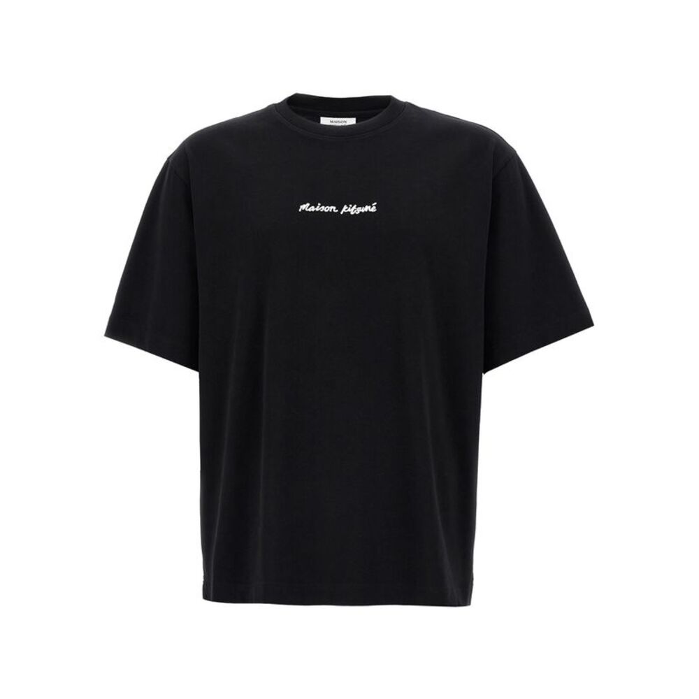 Maison Kitsuné Black Cotton Men's T-Shirt
